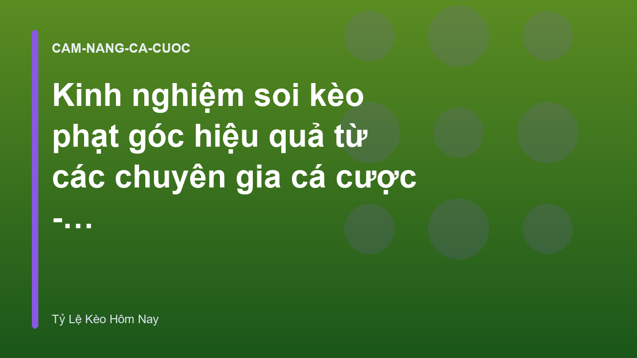 Read more about the article Kinh nghiệm soi kèo phạt góc hiệu quả từ các chuyên gia cá cược – Tỷ Lệ Kèo Bóng Đá Hôm Nay